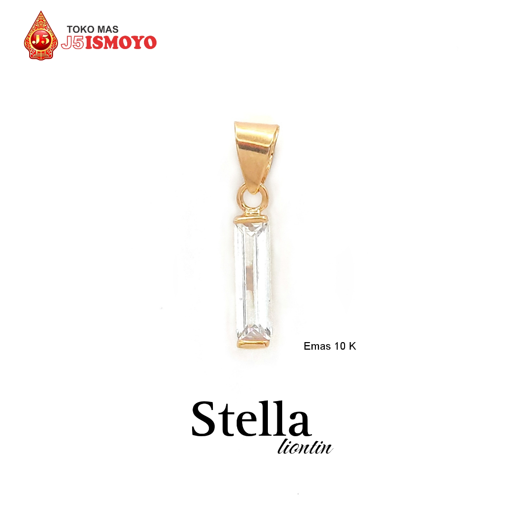 Liontin Emas Batu Putih Stone Stella J5 Ismoyo