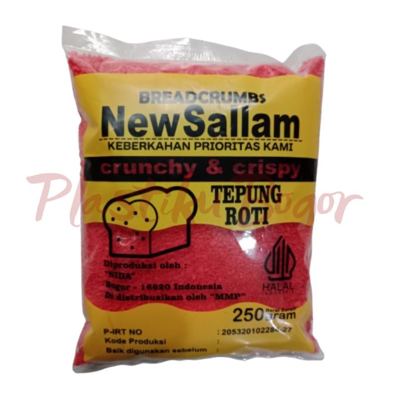 

Tepung Roti Merah 250 Gram Merek New Sallam