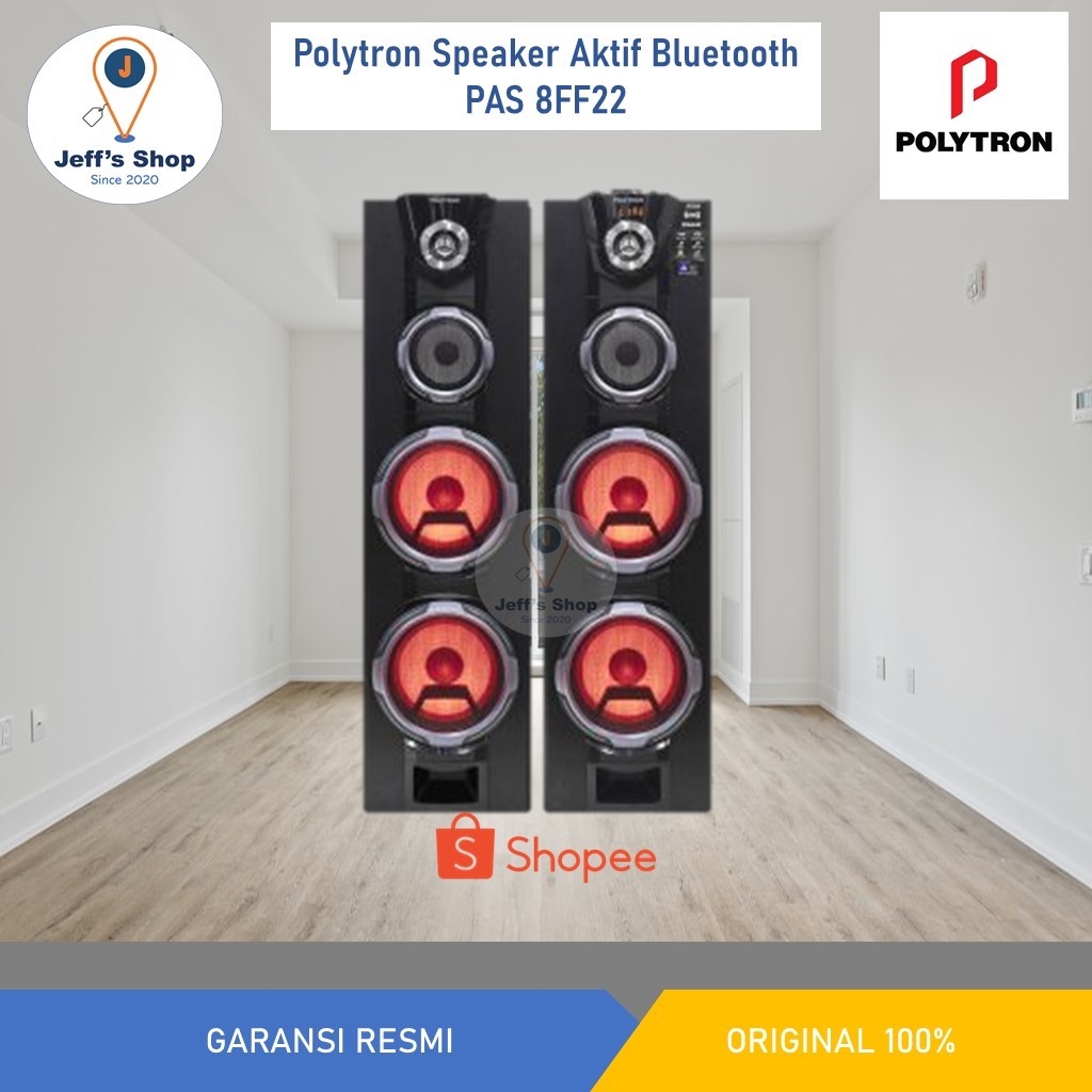 Polytron Speaker Aktif Bluetooth [Double Woofer 8 Inch] PAS 8FF22