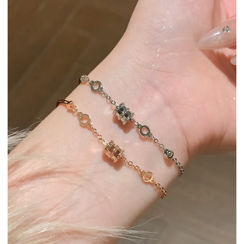 Gelang pinggang kecil perak S925 setengah gelang setengah gelang berlapis perak sterling s925