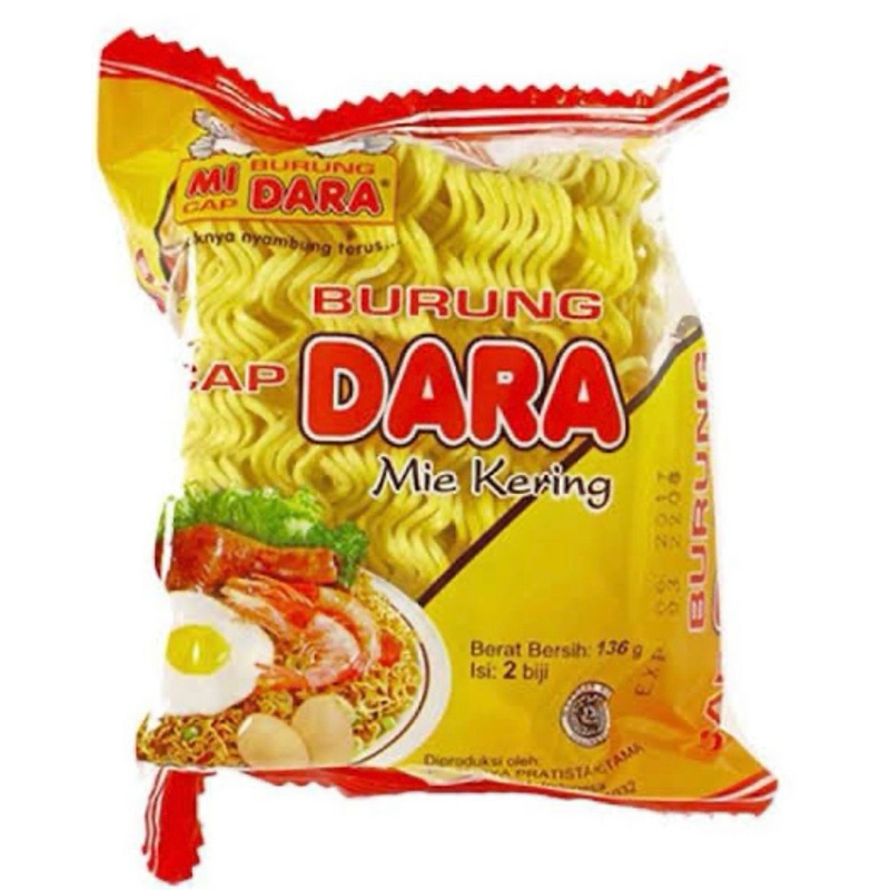 

Mie Keriting Cap Burung Dara 136 gram