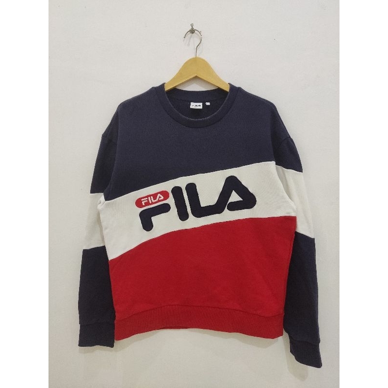 @pernahbaru.idn_ Fila Three Tone Color Crewneck