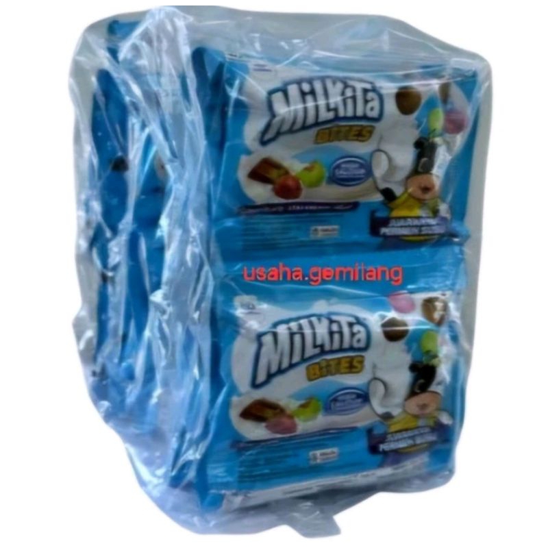 

Milkita Bites Renceng 8gr (1Bag: 30pcs) - Krispi di Luar, Chewy di Dalam - Permen Susu Tinggi Kalsium Cokelat, Stoberi, dan Melon / Juaranya Permen Permen Susu / Permen Rasa Susu Milkita / Jual Permen Susu Renceng / Permen Tinggi Kalsium / Permen Susu