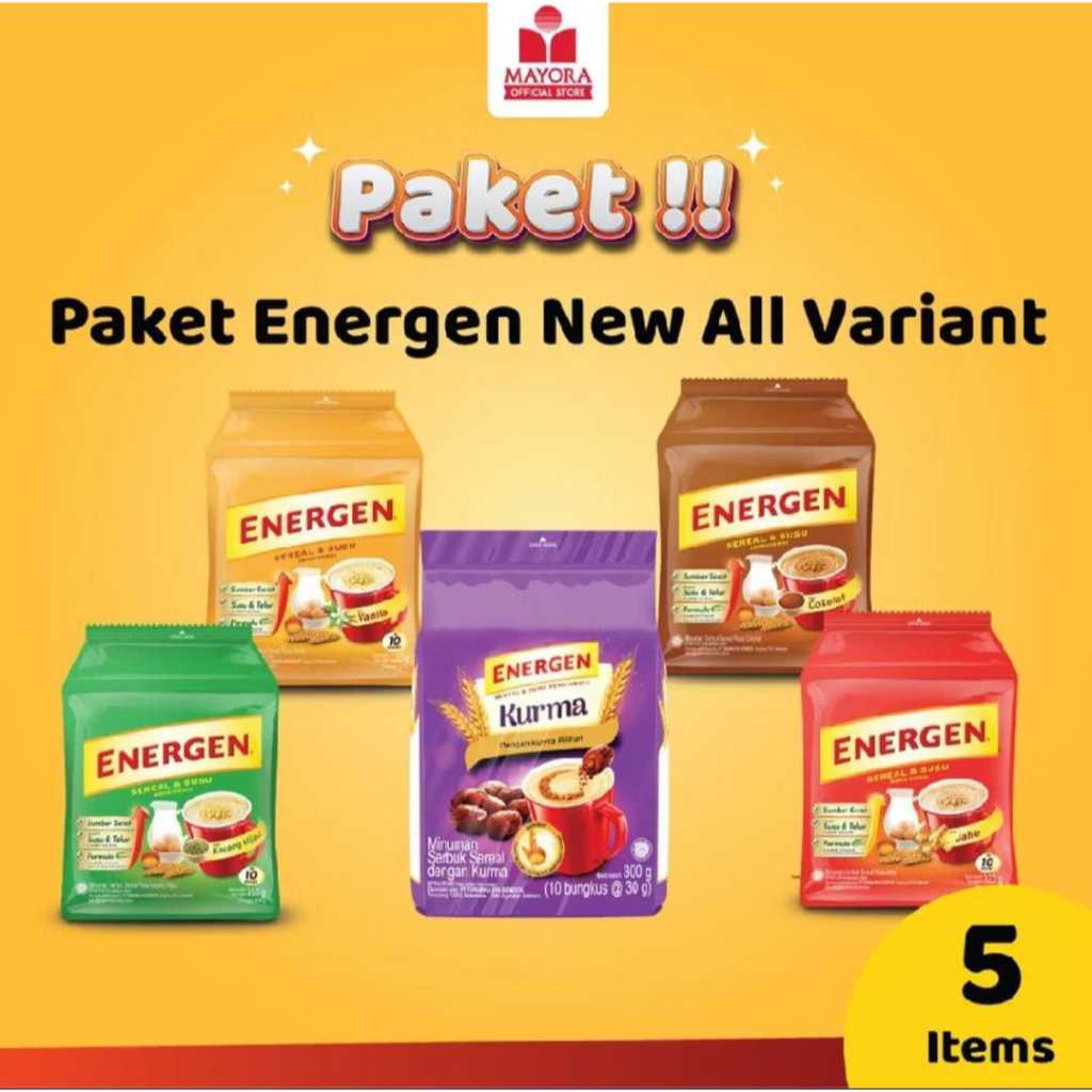 

Energen New All Varian 10 bungkus 320gr kemasan pouch
