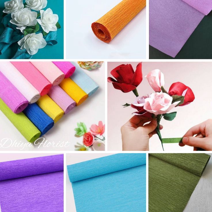 

Borong Dhiya Florist Crepe Italy Kertas Buket Bunga Krep Italy Import Tissu Florist Korea Hampers Tissu Art Packaging Kertas Krepe