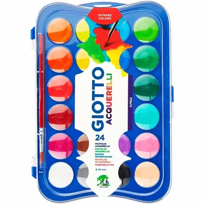 

Gramedia Karawaci -Mnh- Giotto Watercolor Blocks 30Mm 24 Colors