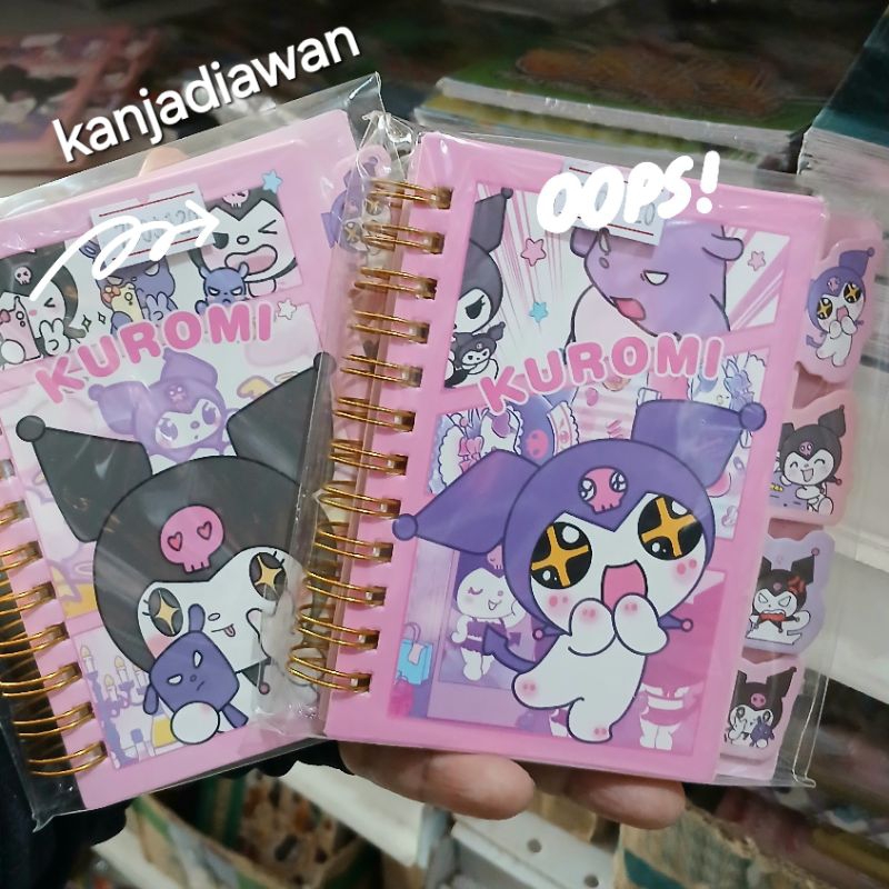 

AESTHETIC NOTEBOOK SANRIO MOTIF CINNAMOROLL KUROMI MELODY BUKU CATATAN MINI