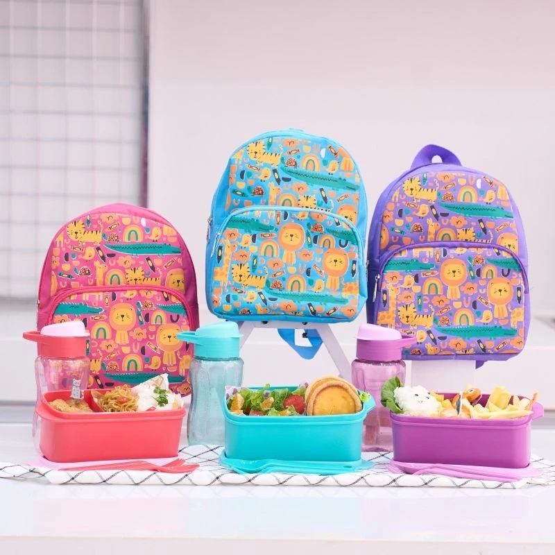 Tas Ransel Set Kotak Makan Backpack Set Anak Kotak Bekal Anak Set Tas Bekal Set Suki