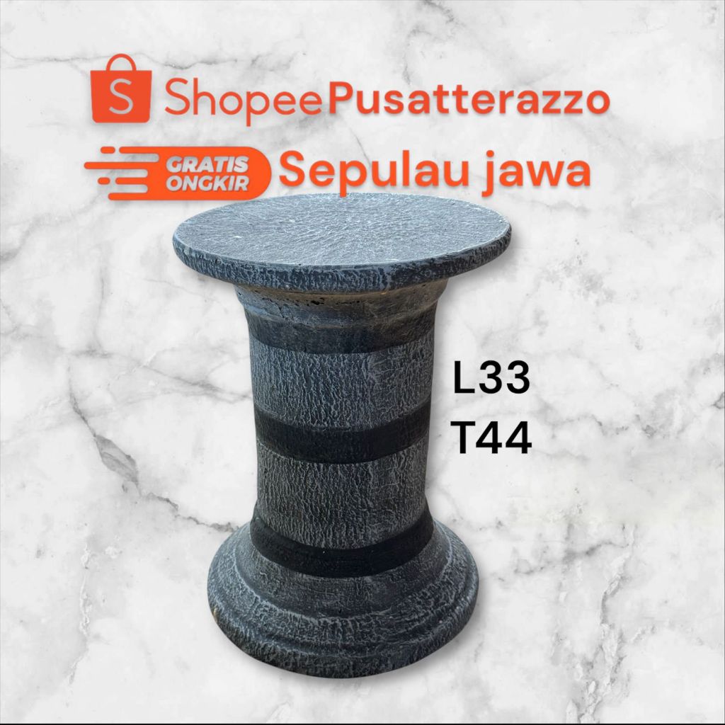 pilar pot penyangga bonsai D35T45