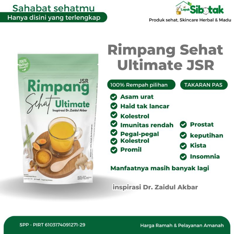 

JSR RIMPANG SEHAT ULTIMATE TEH CELUP REMPAH ORGANIK