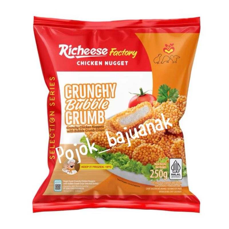 

Richeese Crumble Bubble Chicken Nuget 250 gram