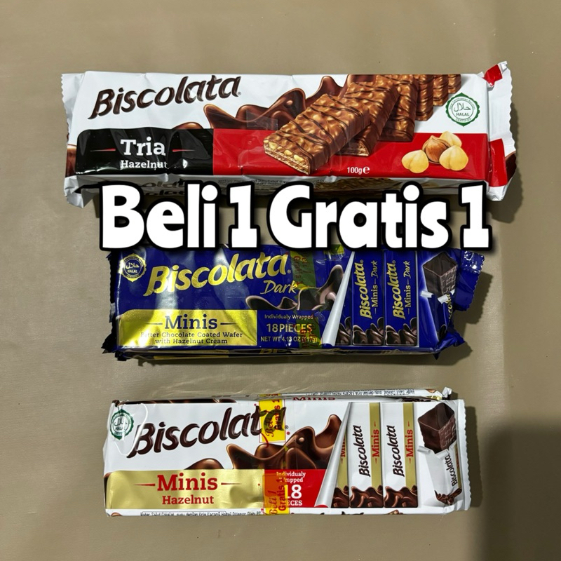

BELI 1 Gratis 1 / Biscolata Minis Hazelnut Cream Chocolate 100-117g