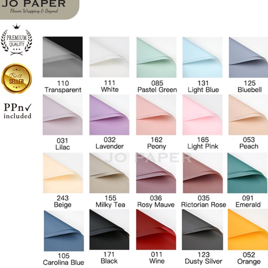 

Update Merakyat 5 LEMBAR Flower Wrapping Paper Kertas Buket Bunga Polos Korea Cellophane Waterproof