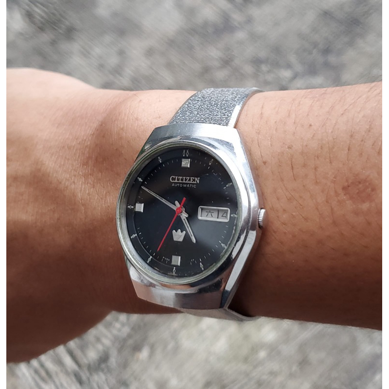 Jam tangan Citizen Automatic King 7 vintage Japan retro second watch