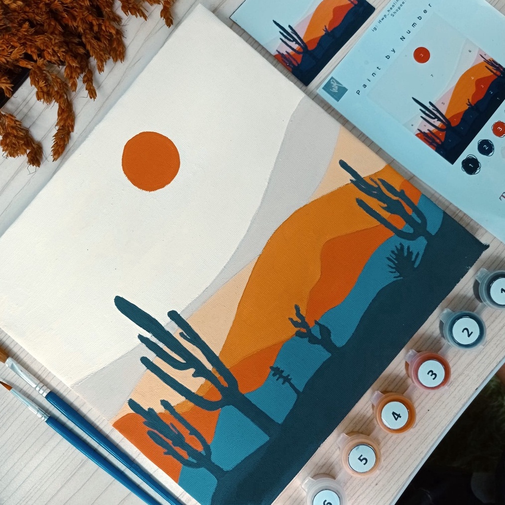 

KODE K85P Paint by Number Kit Cactus
