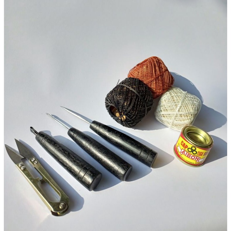 KODE X72N Alat sol sepatu sandal lengkap set alat menjahit sepatu perlengkapan jahit sepatu