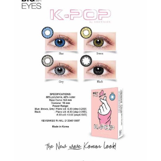 FLAS SALE Softlens X2 KPOP 16 MM Normal  Minus 5 SD 6 By X2 Exoticon  Soflen Kpop  Kpop By X2 Exotic