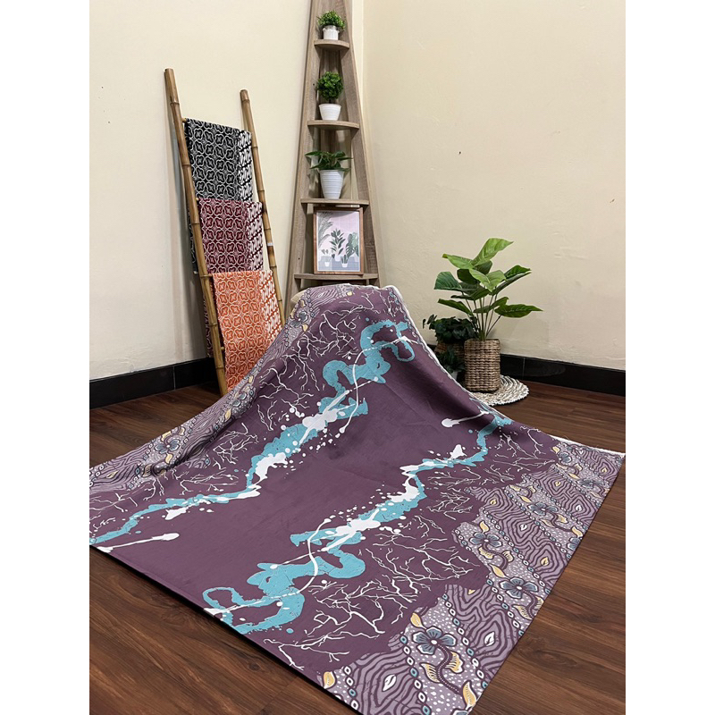 kain batik katun solo premium motif 8 abstrak garis