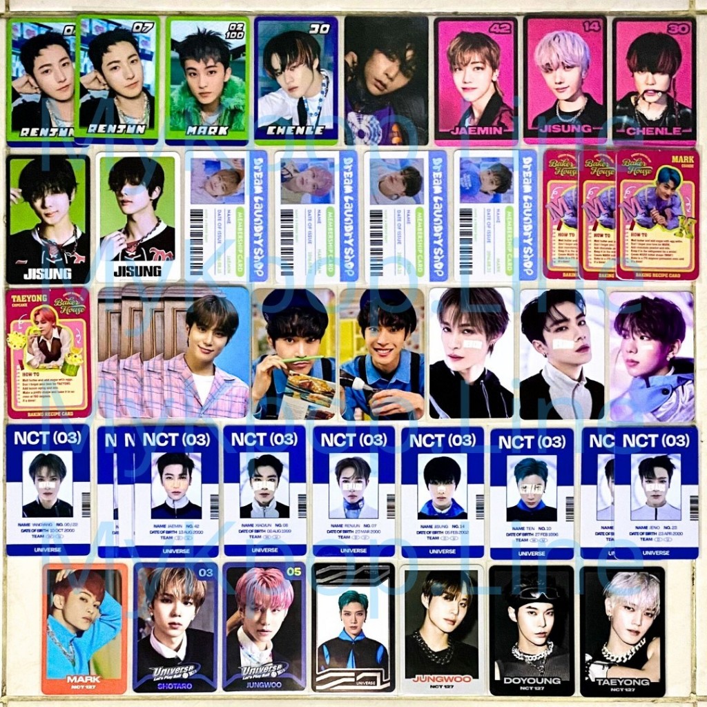 PC Konsep NCT PVC ID Card UC Universe Card Glitch Mode Sticker Favorite ISTJ Laundry Baker House 2Ba