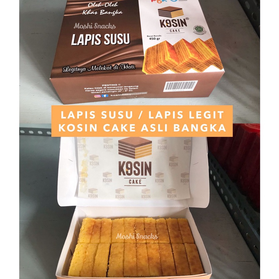 

AYO BELI Kue Lapis Bangka KOSIN CAKE Halal Kue Lapis Susu Asli Bangka Kue Besar Bangka Ready Lapis Legit Thaipan Moshi Snacks