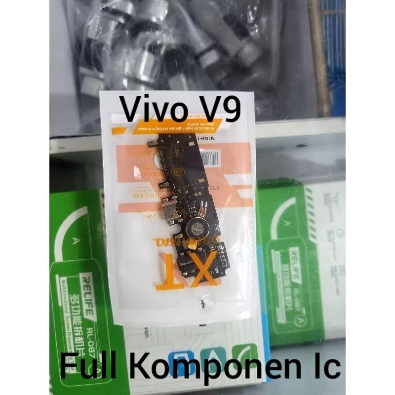 Connector Charger Vivo V9 Original Full Komponen Ic Papan Board Charger Mic Vivo V9