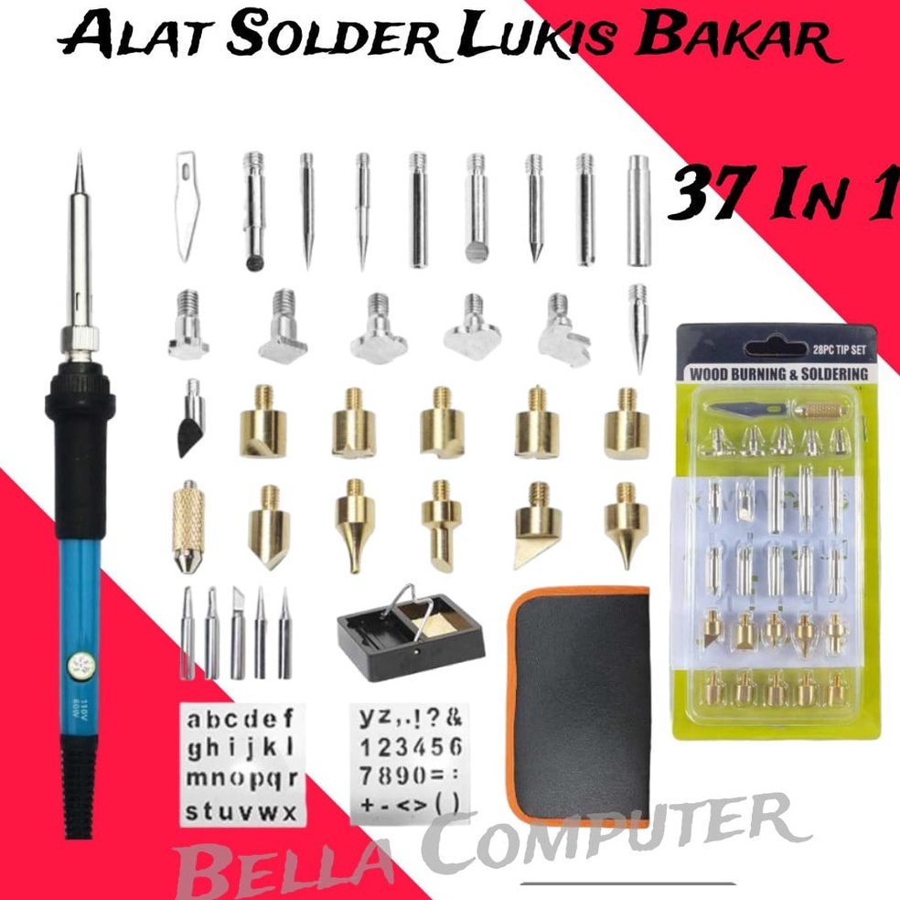

KODE O24H 37 pcs DGKS Solder Alat Lukis Bakar Wood Burning Pen Pyrography 37 Set A59276solderSolder Lukissolder gambarsolder karya seniKit Pembakar Kayu Kit Pena Pirografi Ukir 6W Set Pembakar Timbul Kayu Las Besi Solder Suhu Dapat Disesuaikan