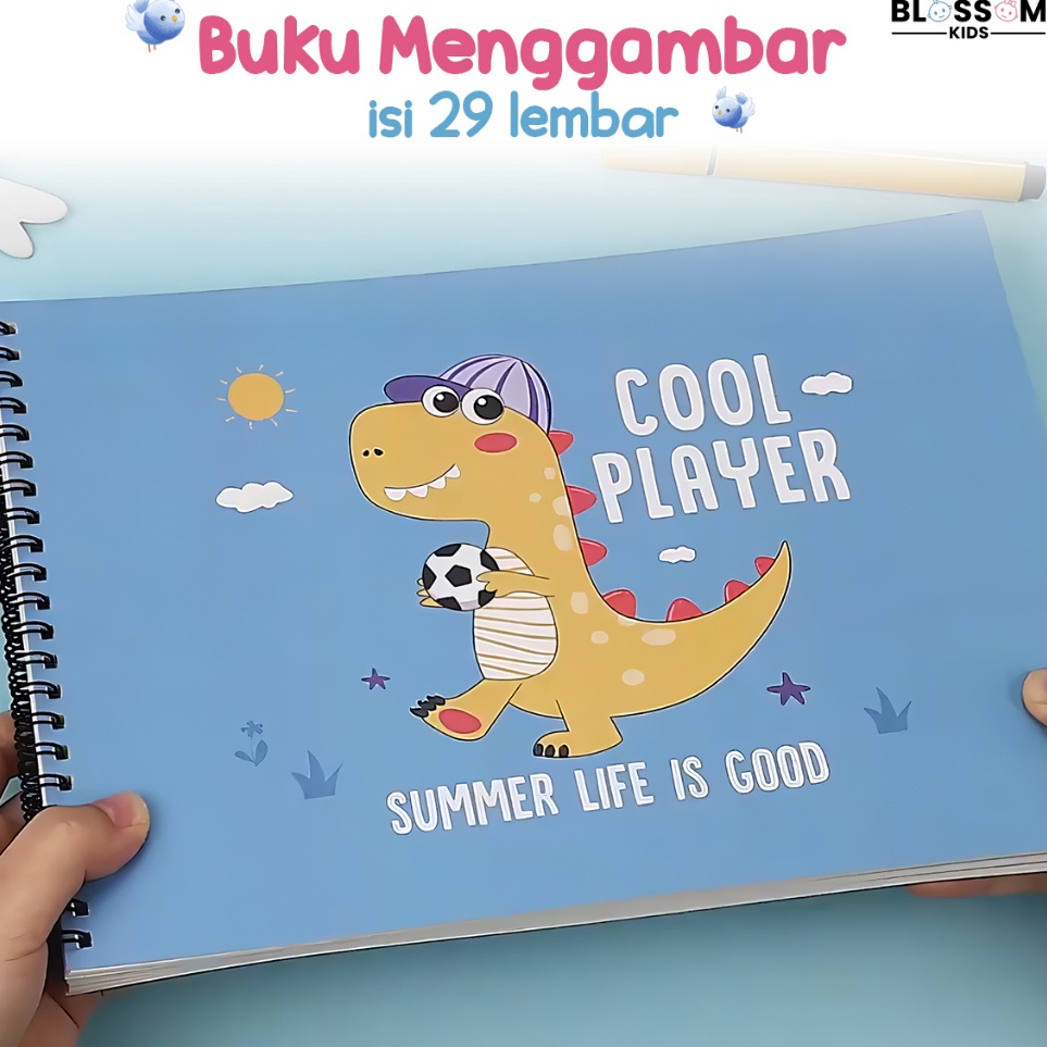 

Serbu Grosir Buku Gambar Mewarnai Buku Gambar A4 Karakter Sketch Book Painting Book BLOSSOM KIDS