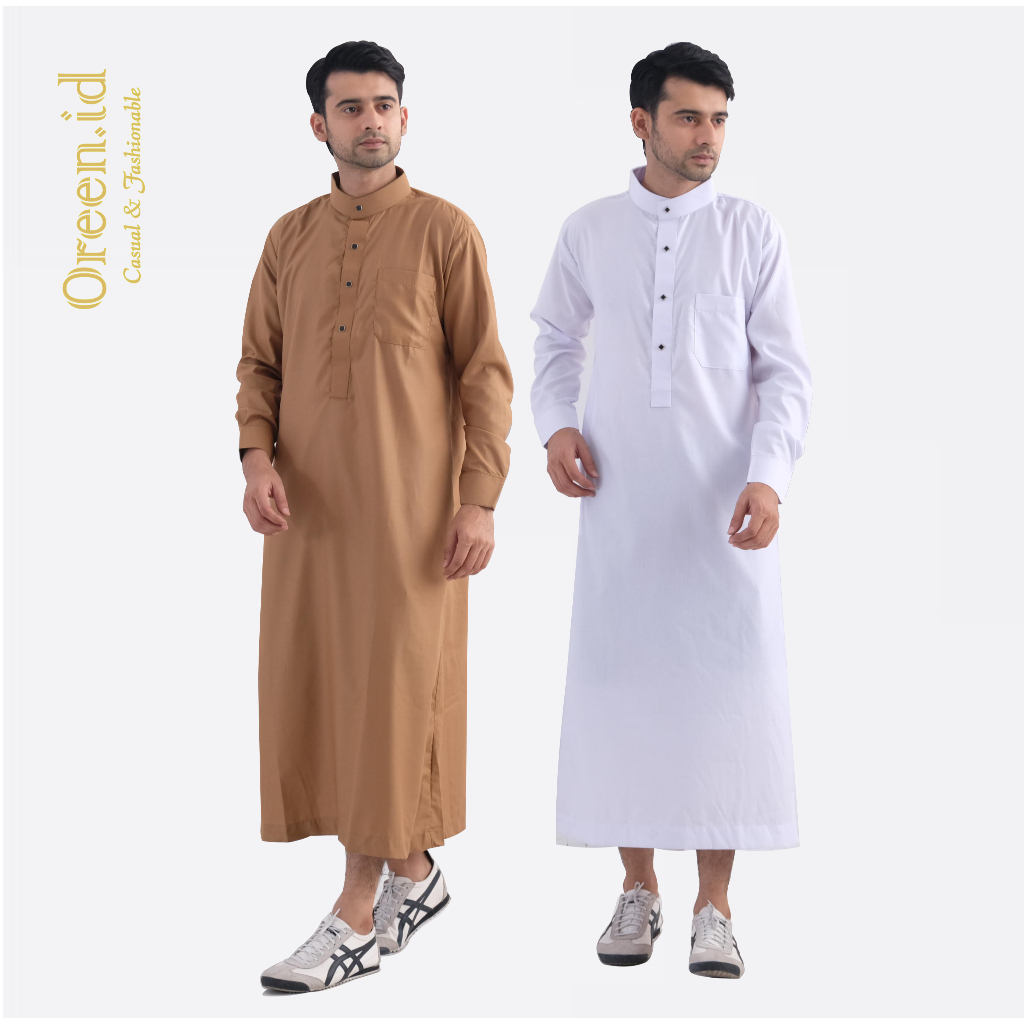 Oreen.id - Gamis Pria | Jubba Pria Tangan Panjang