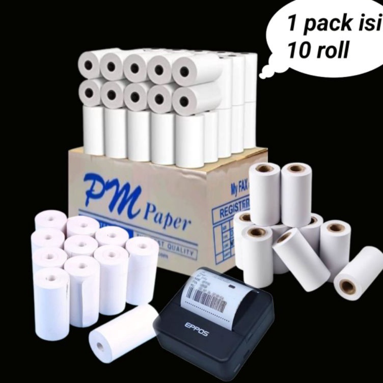 

Pasti Puas kertas kasir thermal murah 5758x3mm paket 1rollpcs