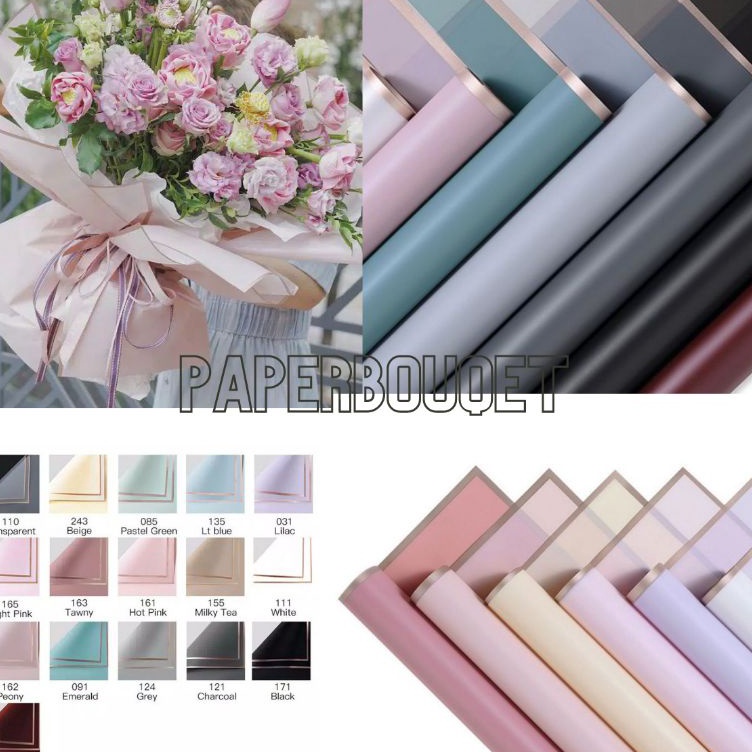 

Serbu Hadiah 2 LEMBAR KERTAS CELLOPHANE FRAME GOLD KERTAS WRAPPING BUKET BUNGA CELLO FRAME GOLDHANYA 1 WARNA