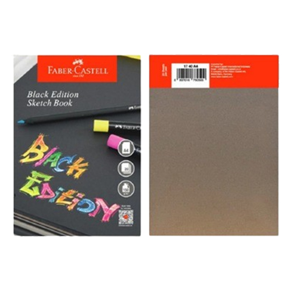 

KODE D55C Kertas Sketsa Hitam Faber Castell Black Edition Sketch Book Ukuran A4 Isi 2 Lembar