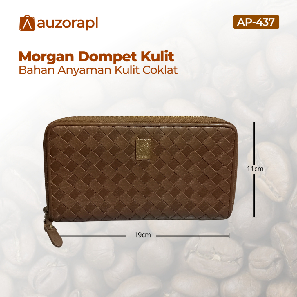 Morgan Dompet Panjang Wanita Kulit Asli