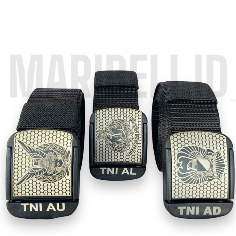 SABUK TNI - IKAT PINGGANG TNI - SABUK IKAT PINGGANG TACTICAL TNI AU HITAM - SABUK TACTICAL TNI AD HI