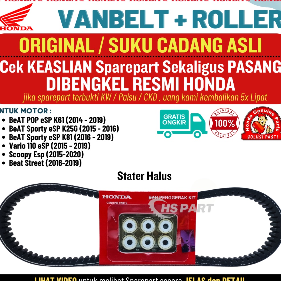 PALINGLARIS V belt Vanbelt Beat Fi Beat POP Beat Esp Beat Street Scoopy Esp Vario 11 Fi Original Hon