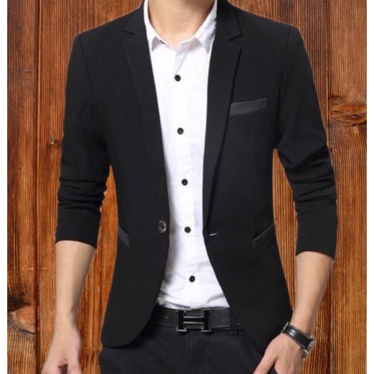 JAS RESMI JAS FORMAL JAS NIKAH BLAZER PRIA BLACK TWIST