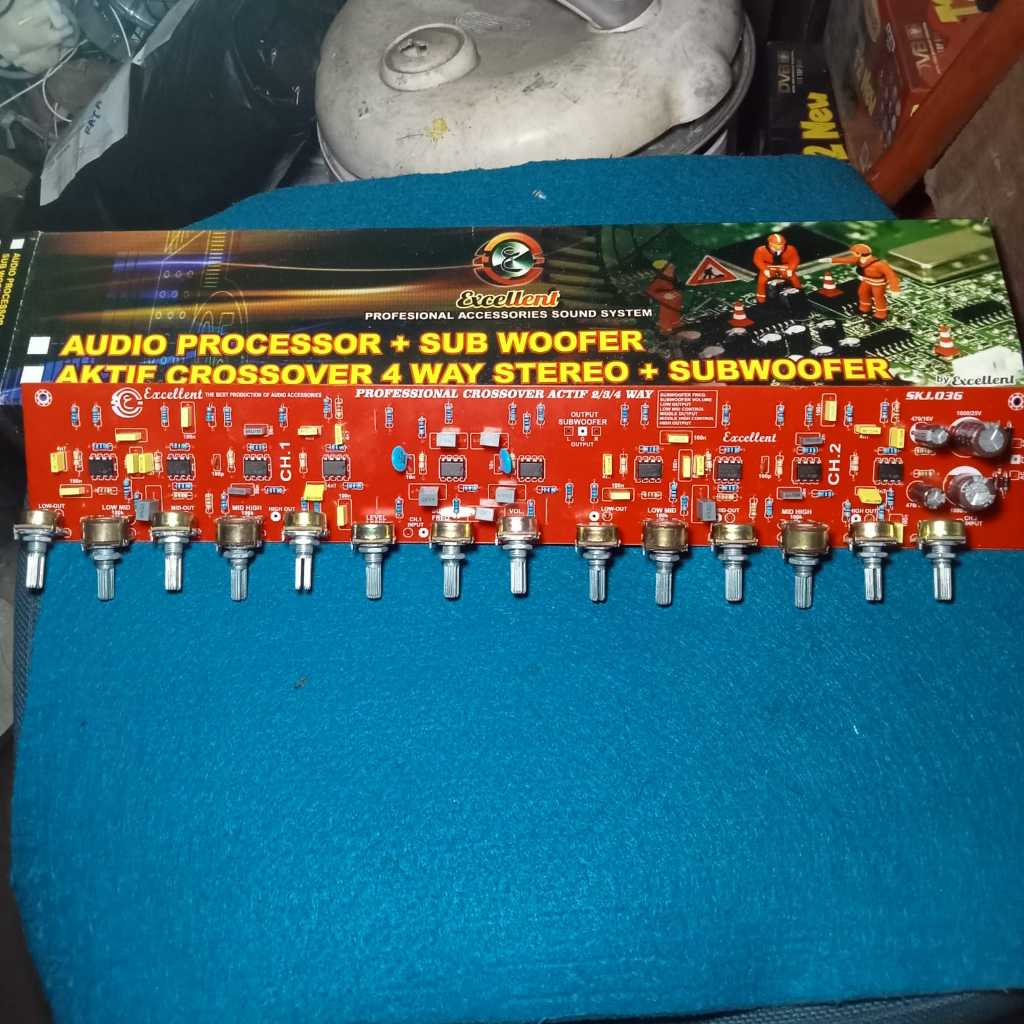 CROSSOVER 4 WAY STEREO + SUBWOOFER AKTIF