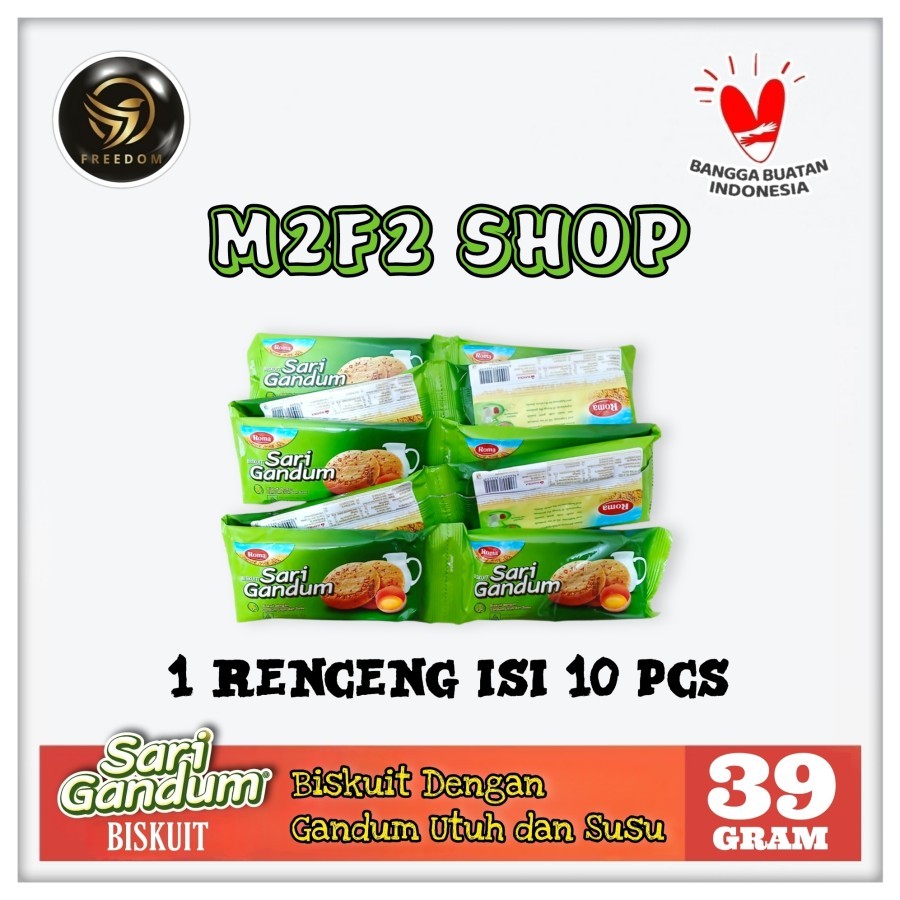 

Roma Biskuit Sari Gandum Utuh & Susu Original Sachet - 39 gr (Kemasan 1 Renceng)