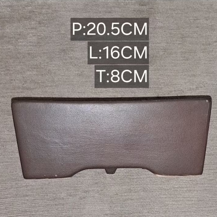 pot bonsai keramik persegi panjang