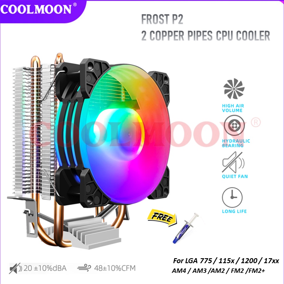 Stok Terbatas FAN CPU COOLER COOLMOON P2  INTELAMD