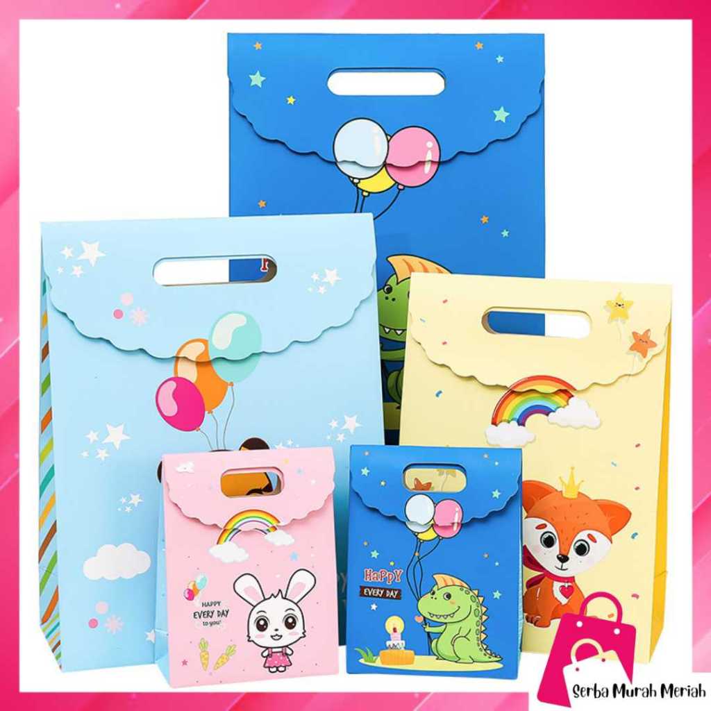 

SMM Goodie Bag Karakter Animal Tas Bingkisan Hadiah Hampers Ulang Tahun Anak Karkater Hewan Souvenir Kantong Tentengan Bingkisan Paper Bag Tas Hampers Snack Ulang Tahun