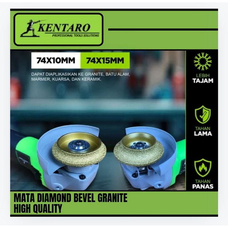 Bevel Mata Diamond Bevel Granite Poles Granite Mata pinggul Geranite 3" KENTARO