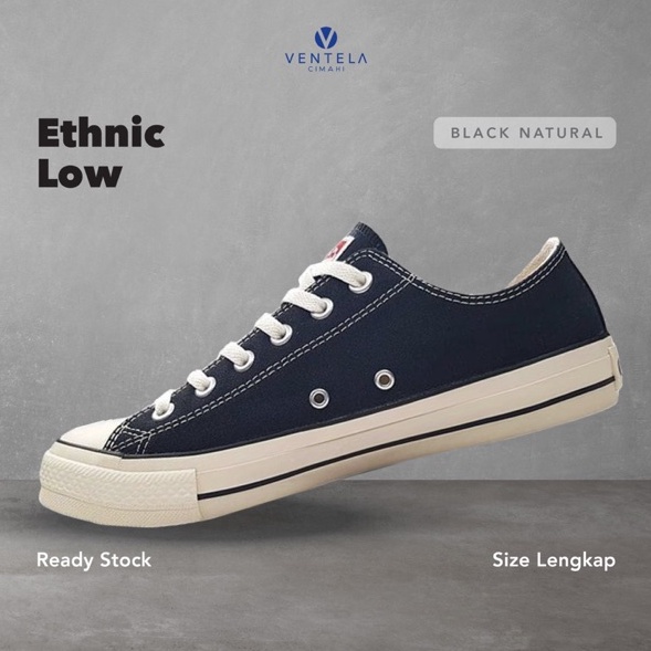 Ventela Ethnic Low Black Natural