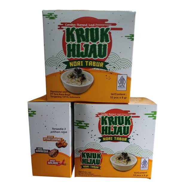 

Kriuk Hijau Nori Tabur 3 VARIAN isi per box 12 pcs