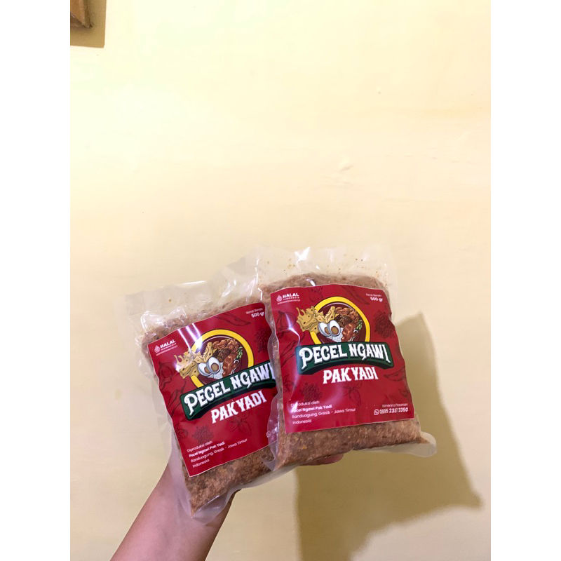 

BUMBU “PECEL NGAWI PAK YADI” Kemasan 500gr