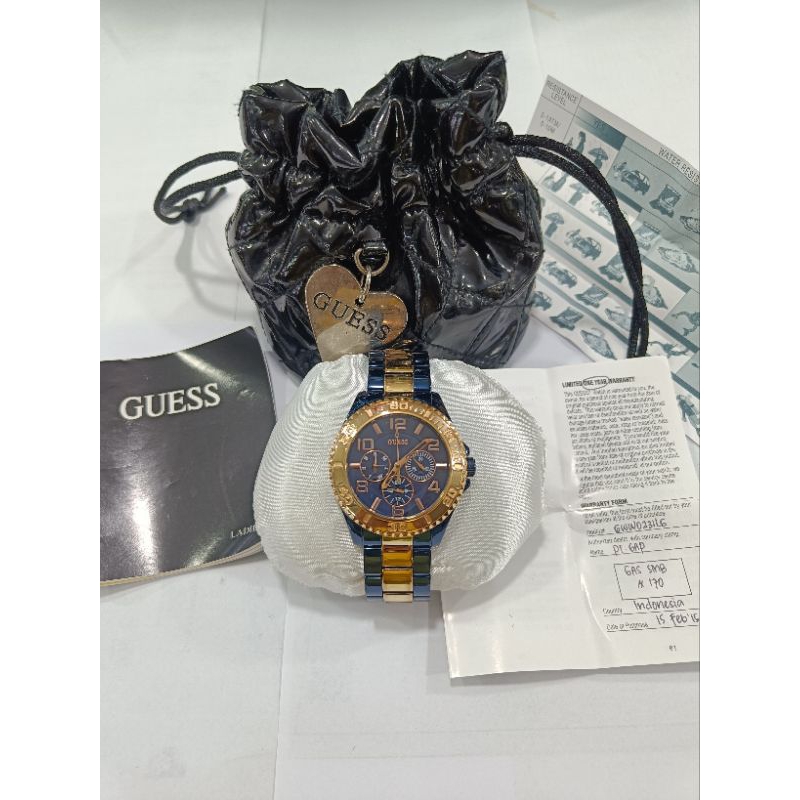 Guess unisex W0231L6 original full set full link bekas bagus normal semua siap pakai