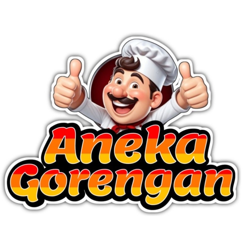 

Stiker Gorengan | Aneka Gorengan Stiker Aksesoris Jualan