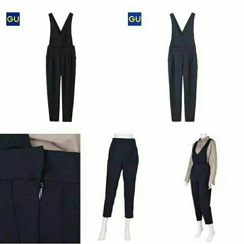 GU UNIQLO SALOPETTE TAPERED PANTS