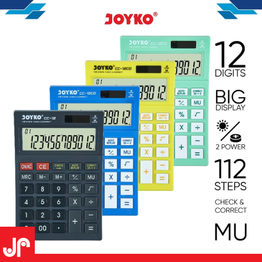 

JOYKO CALCULATOR CC-12CO 12 DIGITS /KALKULATOR JOYKO CC-12 CO CHECK CORRECT