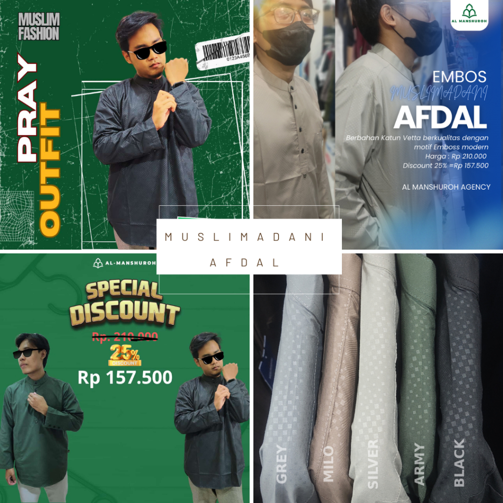 KOKO EMBOS AFDAL MUSLIMADANI DEWASA KEMKO LENGAN PANJANG