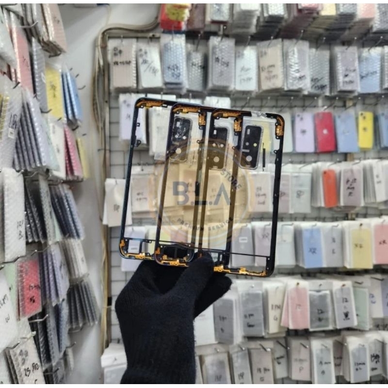 Tulang Tengah Bezel Tutup Mesin Rangka Casing Middle Frame Vivo Y51 / Y51A 2020
